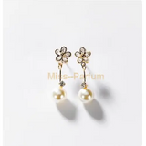 "Perlen des Luxus" - Ohrringe mit 24 Karat vergoldeten Zirkonia-Perlen, die puren Luxus verkörpern-Miss Chogan Parfum
